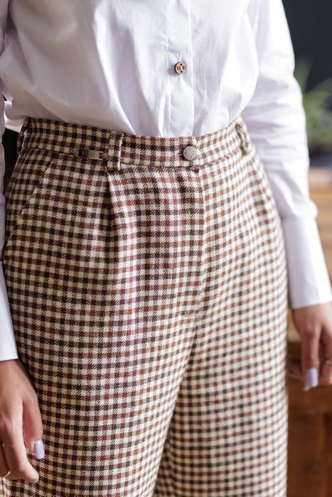 Stanley linen pants burgundy 42