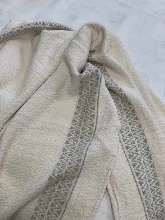 Linen bath towel Monsoon milk 135x70