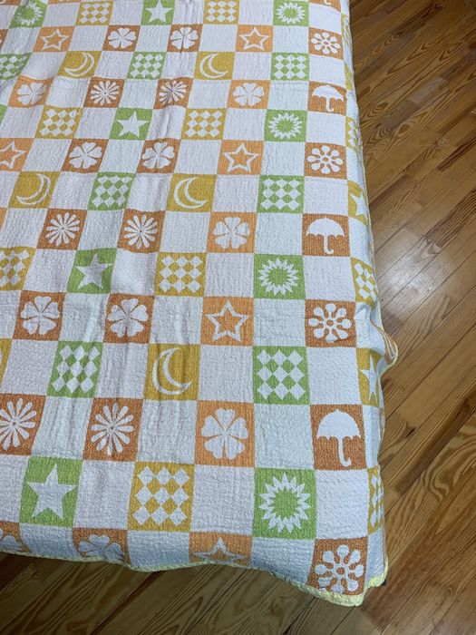 Linen throw Magic orange