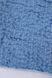 Waffle linen bath towel blue 150x90