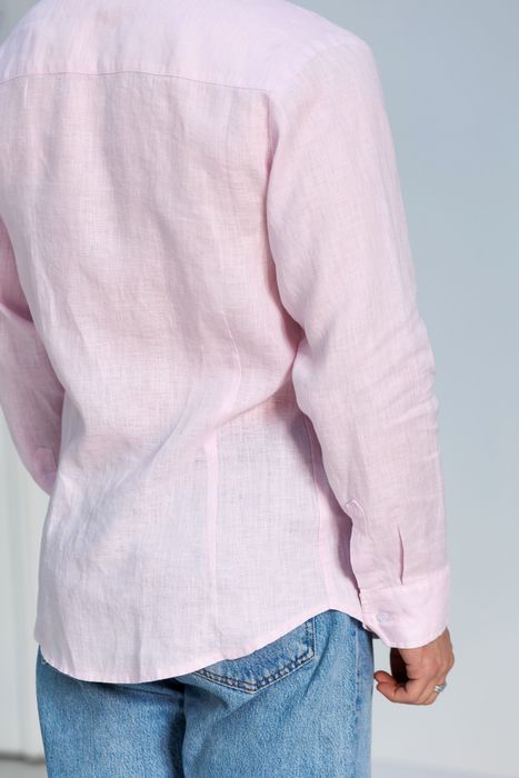 Lincoln linen shirt lilac snow 46