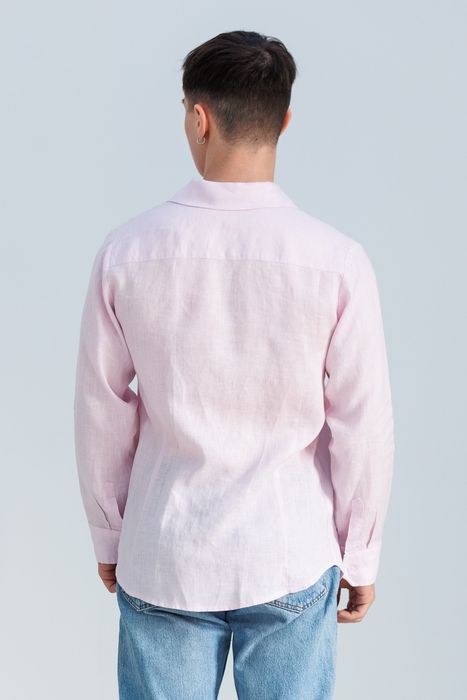 Lincoln linen shirt lilac snow 46