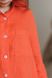 Evora linen shirt coral 42