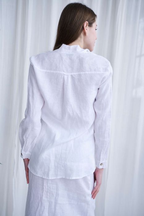 Messina linen shirt white 42