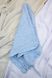 Waffle linen bath towel blue 50x90