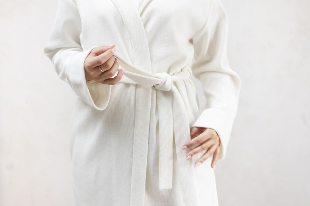 Кардиган трикотажний в рубчик Мальме молочний 44 АКЦІЯ