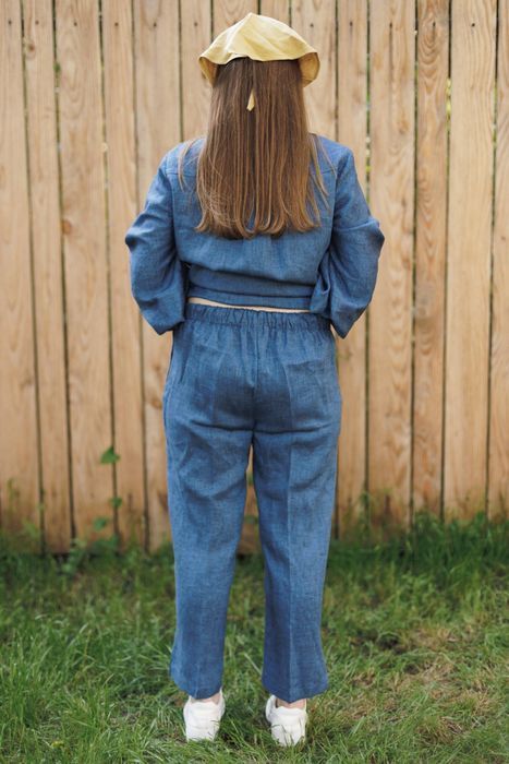 Austin linen pants blue 42