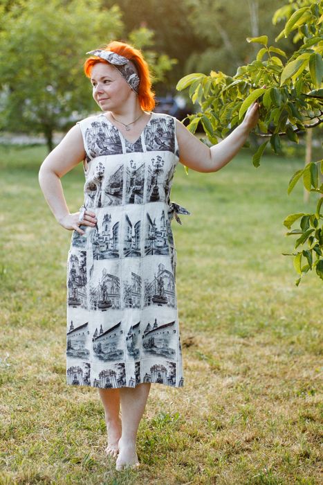 Livorno linen dress print Lviv