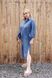 Trento linen dress blue 42