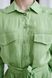 Pescara linen dress light green 42