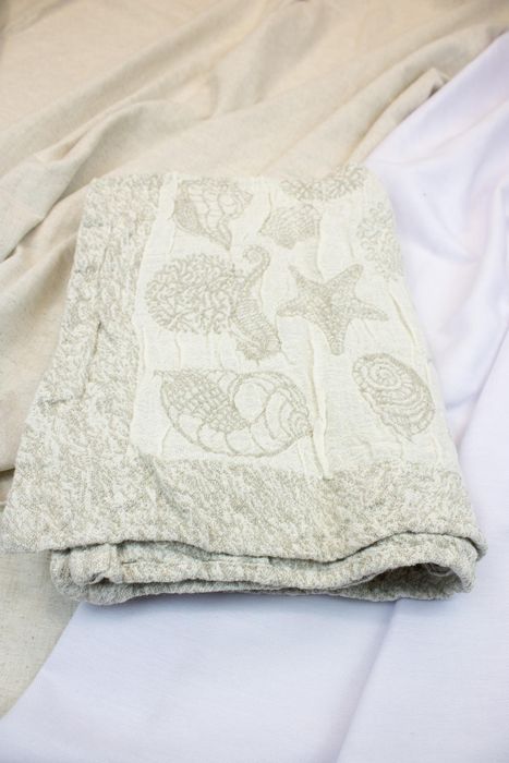 Linen bath towel Sea 105x60