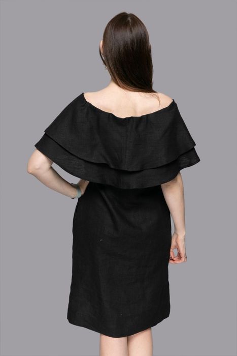 Mesa linen dress black 42