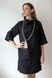 Long-Beach linen dress black 42