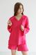 Savannah linen hoodie fuchsia 42