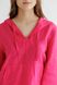 Savannah linen hoodie fuchsia 42