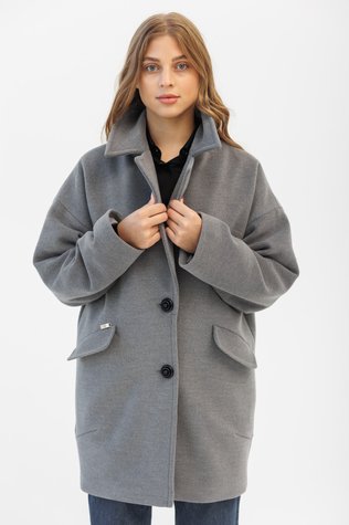 Middle length coat with two layer wool-viscose lining Meda