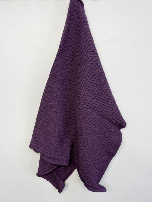 Linen bath towel Souffle purple 40x70