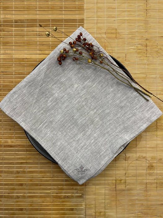 Linen napkin Crown beige 50x50