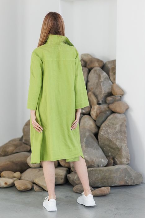 La-Rochelle linen dress citrone 42