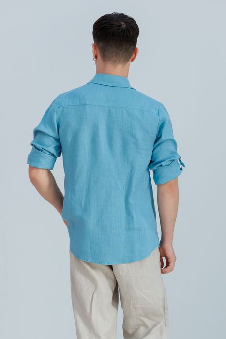 Bristol linen shirt blue 46