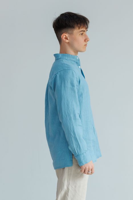 Miami linen shirt blue 46