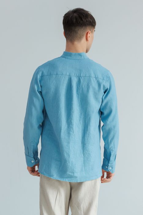 Miami linen shirt blue 46