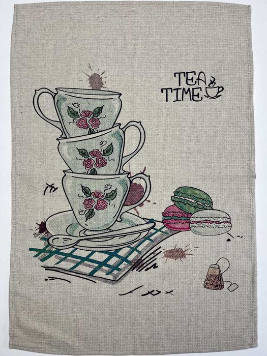 Kitchen towel set waffle Tea