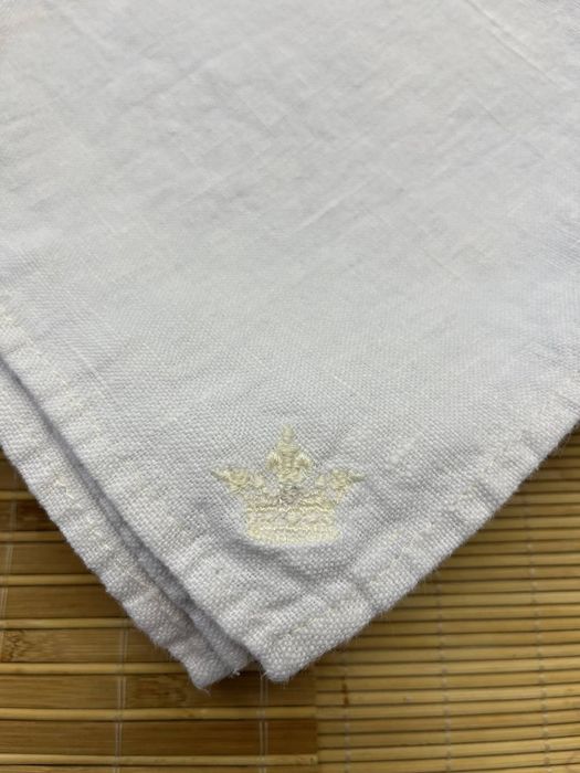 Linen napkin Crown milky 50x50