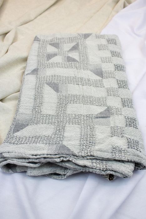 Linen bath towel Orpheus gray 135x70