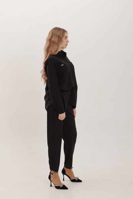 Lamego satin pants black 42