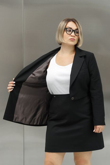 Жакет вовняний Оддер чорний 56