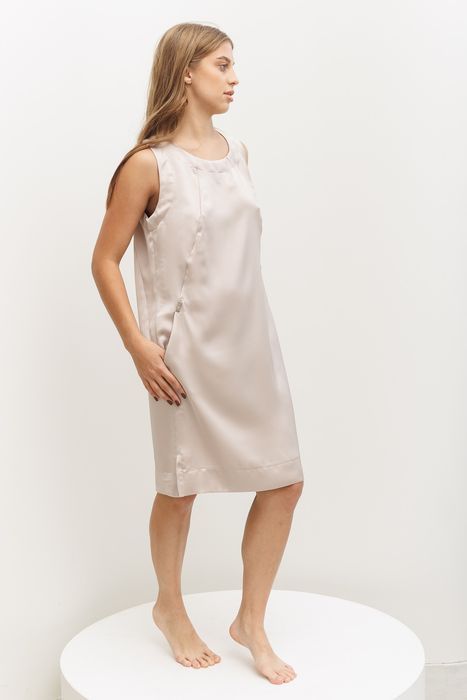 Jounieh satin dress beige 42