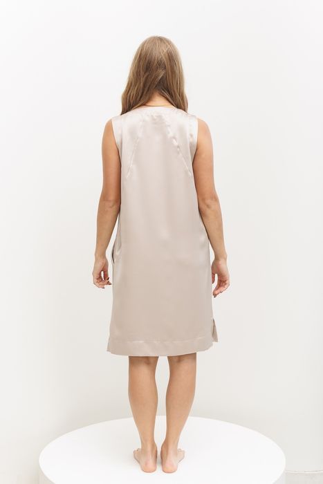Jounieh satin dress beige 42