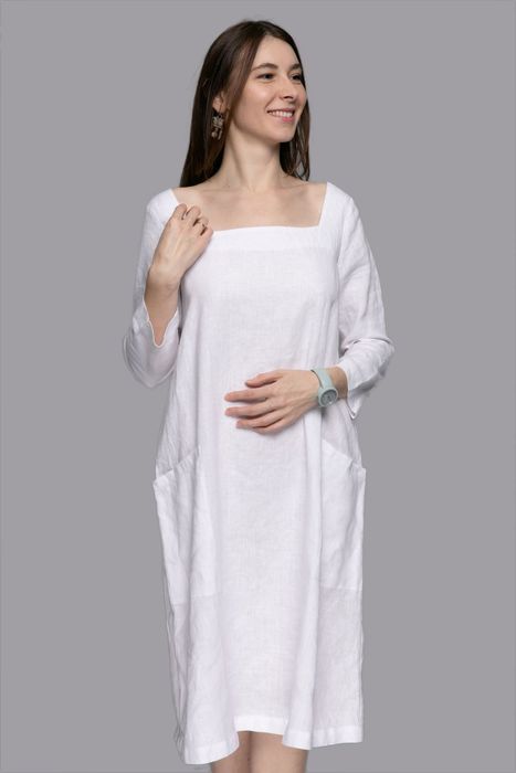 Fontana linen dress