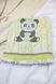 Linen bath towel Panda green 105x60