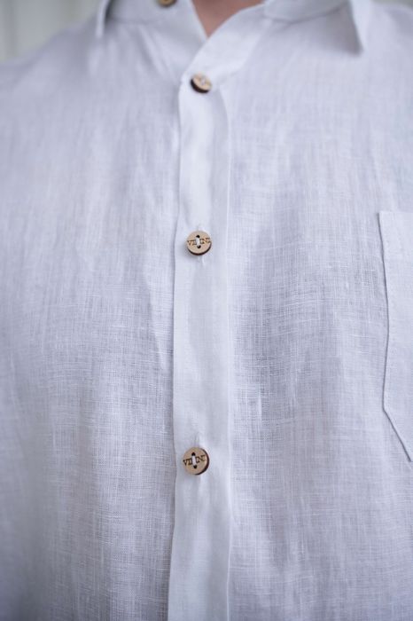 Baltimore linen shirt white 46