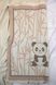 Linen bath towel Panda brown 105x60