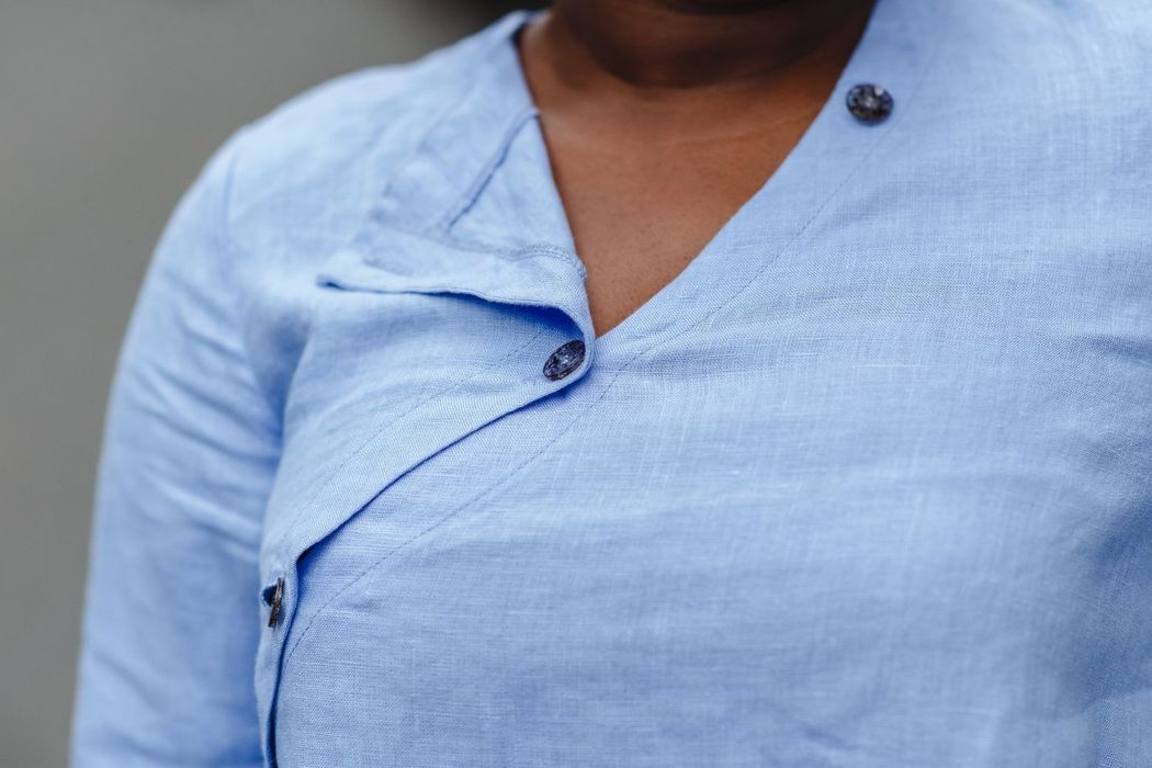 Inverness linen blouse light sky blue 42