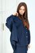 Salinas poncho-shirt dark blue 42