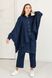 Salinas poncho-shirt dark blue 42