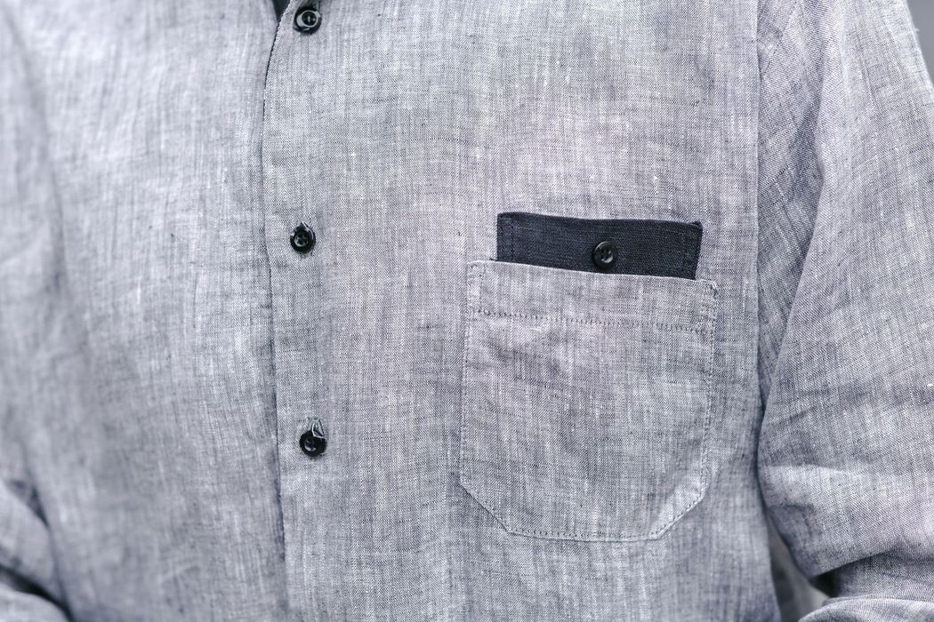 Sheffield linen shirt gray 46