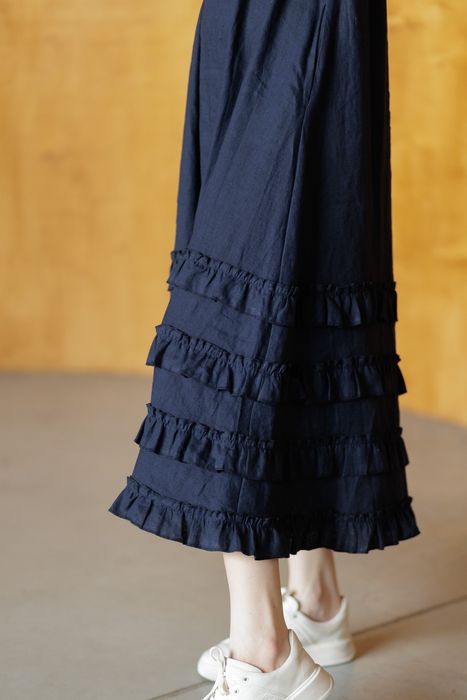 Chambery linen dress dark-blue 42