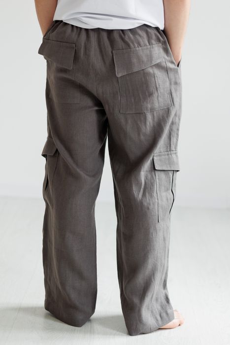 Surabaya linen pants gray 46