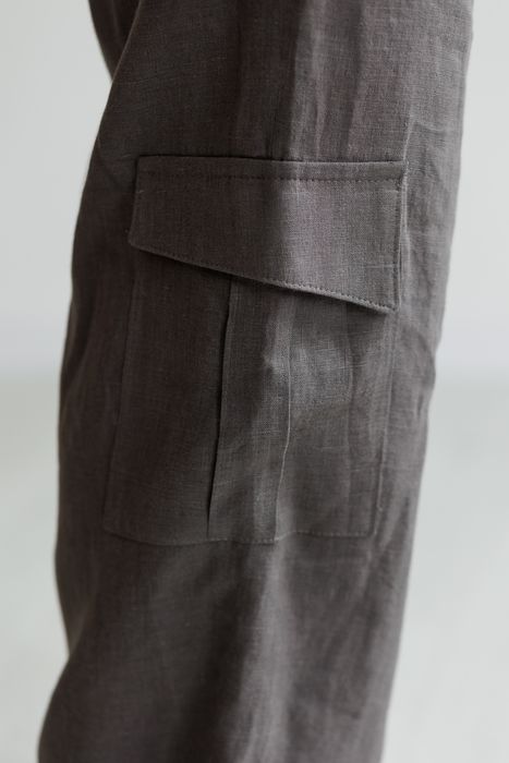 Surabaya linen pants gray 46