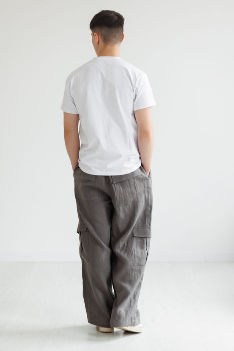 Surabaya linen pants gray 46