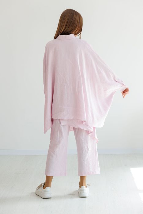 Salinas poncho-shirt lilac snow 42