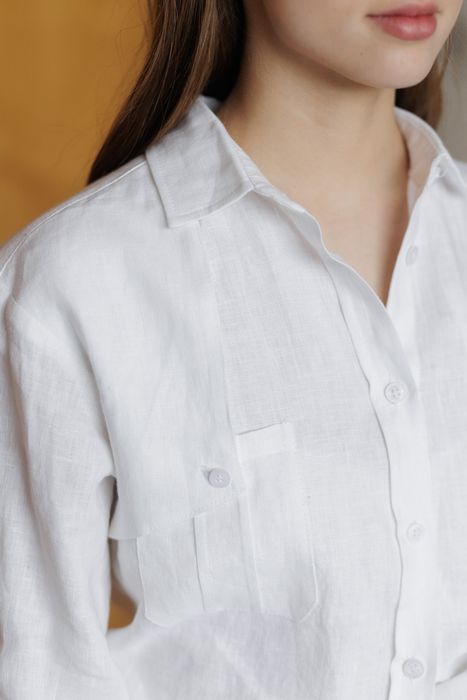 Bristol linen shirt white 42