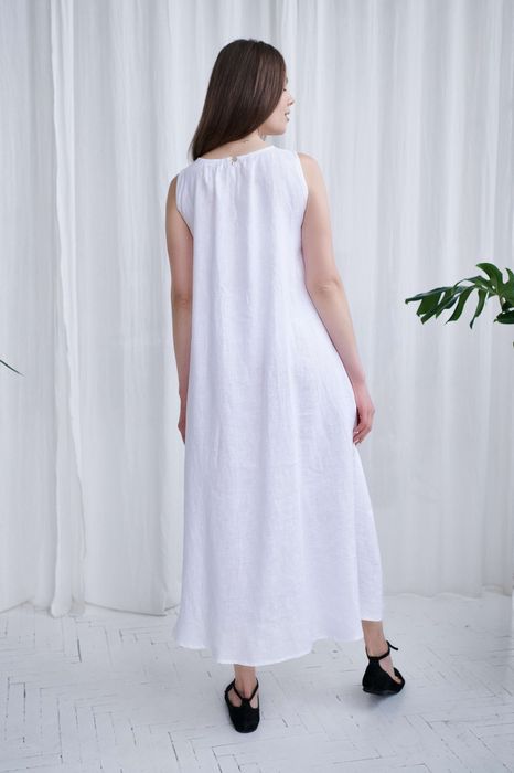 Novaro linen dress white 42