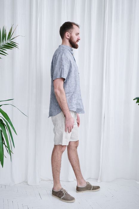 Short sleeve Miami linen shirt