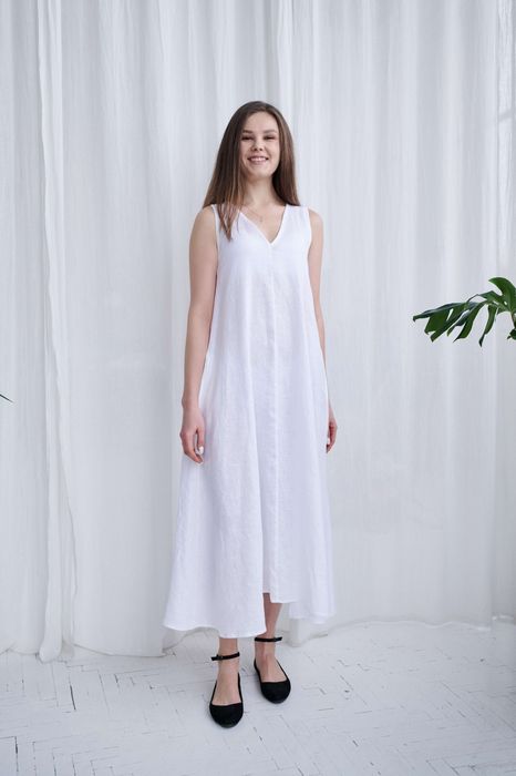 Novaro linen dress white 42